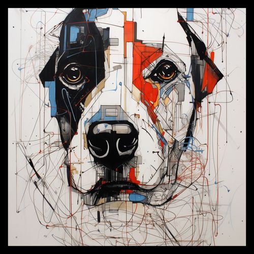 Plakat 30x30cm Przyrysowany Psiak na Arena.pl