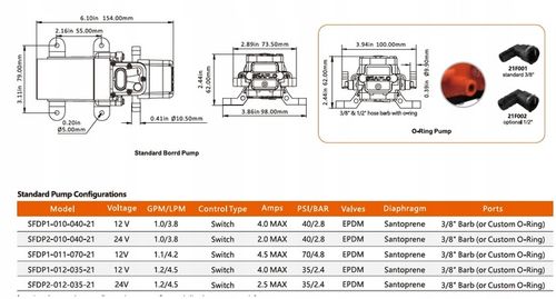 Pompa Wody Ciśnieniowa do UMYWALKI ZLEWU PRYSZNICA seaflow SFDP1-010-040-21 na Arena.pl