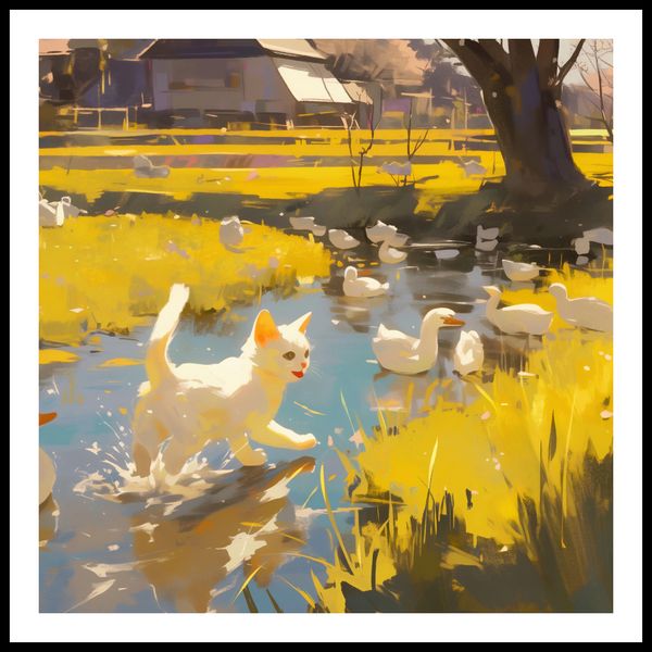 Plakat 90x90cm Słońce na Wsi zdjęcie 3