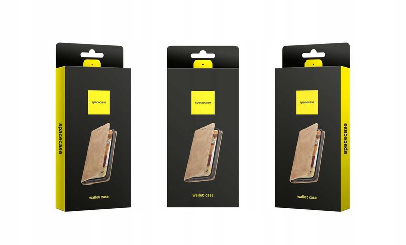 Spacecase Wallet Mi 11 Lite/5G Ne Light Brown zdjęcie 15
