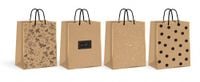 KRAFTOWE TOREBKI na PREZENTY mix wzorów 33x46 cm INTERDRUK torby 12 sztuk