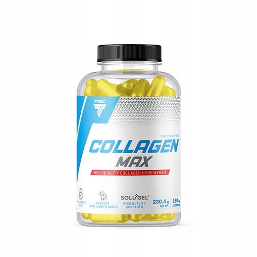 Trec Collagen Max 180 kaps Kolagenu Typu I + Kwas Hialuronowy + Witamina C na Arena.pl