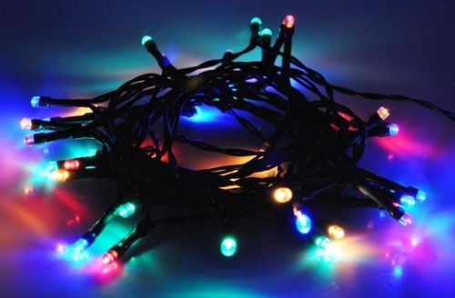 Lampki 40 LED solarne - multicolor na Arena.pl