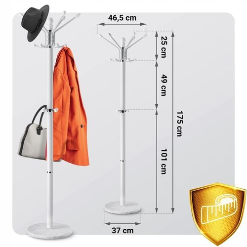 WIESZAK NA UBRANIA STOJĄCY PODŁOGOWY MARMUR CZARNY na Arena.pl