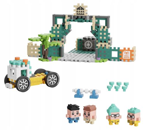 Marioinex Wafle Mini NAPAD NA BANK, skarbiec z diamentami 148 el 4 figurki na Arena.pl