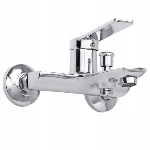 Bateria wannowa z prysznicem i wężem ścienna kran do wanny prysznic na Arena.pl