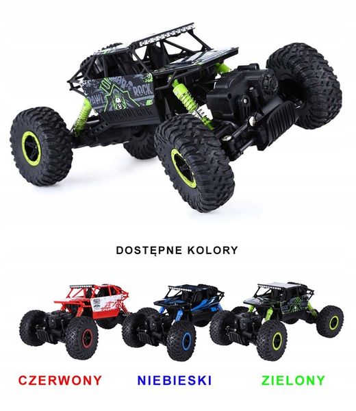 SAMOCHÓD RC ROCK CRAWLER 4x4 DWA SILNIKI AUTO TERENOWY zdjęcie 13