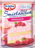 DR OETKER MASA ŚMIETANOWA DO CIAST MALINOWA 86G
