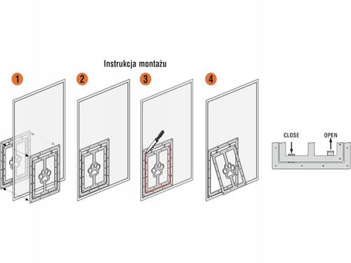 FURTKA WAHADŁOWA KLAPA KLAPKA WEJŚCIE DO MOSKITIERY DLA ZWIERZĄT PSÓW KOTÓW na Arena.pl