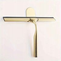 Ręczna ściągaczka do wody do kabin szyb i luster + uchwyt ZŁOTA GOLD