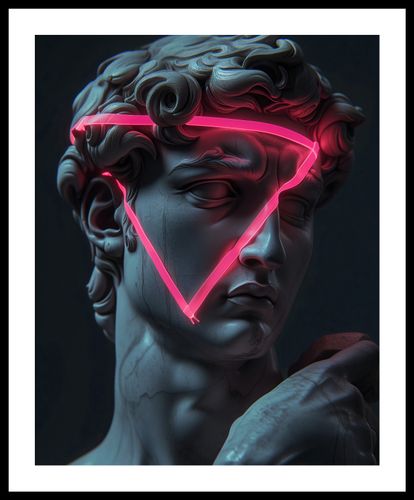 Plakat 40x50cm Neonowy Renesans na Arena.pl