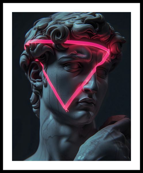 Plakat 40x50cm Neonowy Renesans zdjęcie 3