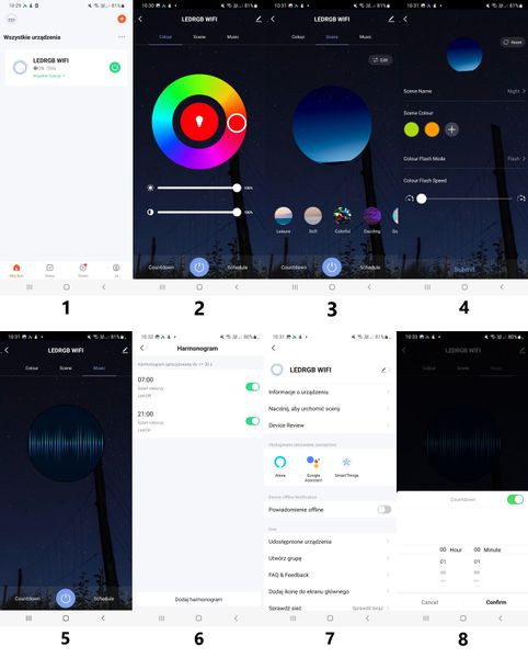 Taśma LED 7.5M RGB 5050 WiFi PILOT APLIKACJA TUYA zdjęcie 12