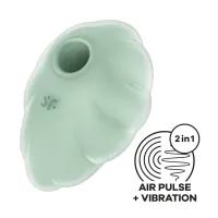 satisfyer cloud - wibrujący model silikonowy air pulse, biały