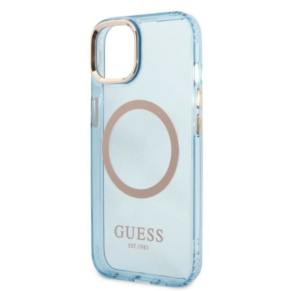 Etui Guess do iPhone 15, iPhone 14, iPhone 13, Niebieski, MagSafe zdjęcie 6