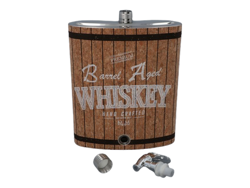 Duża Piersiówka w Kształcie Beczki z Kranikiem 128nOZ ok. 3840 ml na Arena.pl