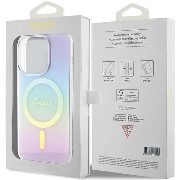 Etui Guess do iPhone 15 Pro Max, Fioletowy, MagSafe zdjęcie 8
