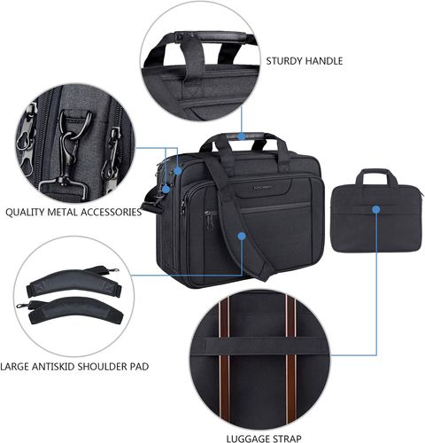 TORBA BIZNESOWA NA LAPTOP 17,3 cala, teczka na dokumenty KROSER na Arena.pl