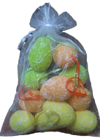 jajka zawieszka 12szt w worku pastele lt00298