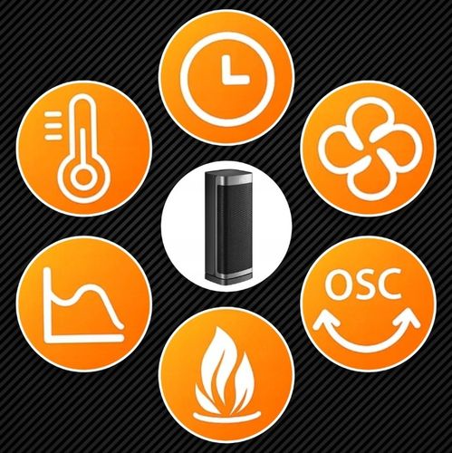 TERMOWENTYLATOR GRZEJNIK ELEKTRYCZNY KOLUMNOWY FARELKA CICHY 2000W + na Arena.pl