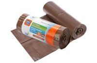 Worki do segregacji odpadów organicznych ECO BAGS brązowe 120 l 10 sztuk biodegradowalne