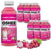 12x OSHEE Vitamin Water witaminy i minerały winogrona - dragonfruit 555 ml