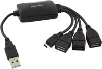 EA158 USB 2.0 HUB 3 PORTY USB + 1 PORT MICRO USB