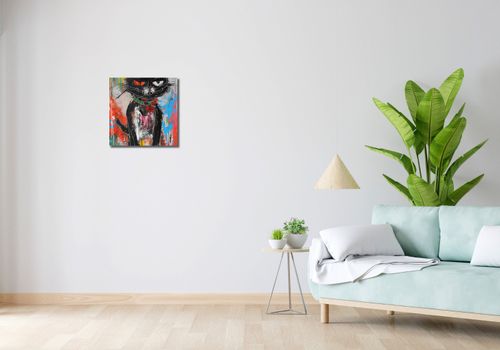 Obraz 40x40cm Gburowaty Kiciak na Arena.pl