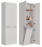 SZAFKA REGAŁ SŁUPEK NEL DD 1K KOSZ 60CM BIEL