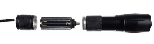 Latarka Taktyczna Wojskowa Mocna Szperacz CREE XPE LED ZOOM z UV Aku + Etui na Arena.pl