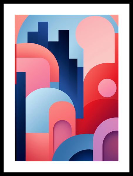 Plakat 29,7x42cm Miasto Kolorów zdjęcie 3