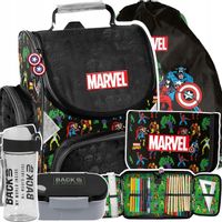 MARVEL TORNISTER PLECAK SZKOLNY AVENGERS DO 1 KLASY DLA CHŁOPCA DUŻY ZESTAW