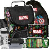 MARVEL TORNISTER PLECAK SZKOLNY AVENGERS DO 1 KLASY DLA CHŁOPCA DUŻY ZESTAW
