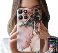 ETUI DO MOTOROLA MOTO G15 - ELEGANCKI MARMUREK MODNE WZORY + SZKŁO