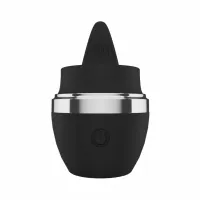 teazers mini tongue vibrator black - kompaktowy masażer silikonowy usb