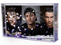 Akwarium - Ramka wodna 3D - Messi, Ronaldo, Neymar