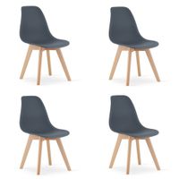 Krzesło KITO - dark slate x 4