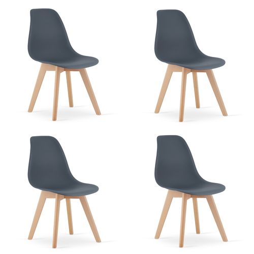 Krzesło KITO - dark slate x 4 na Arena.pl