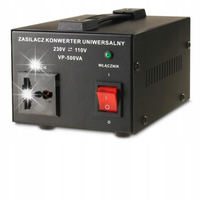 KONWERTER NAPIĘCIA SIECIOWEGO 110V 120V - 220V 230V 500W USA JAPONIA
