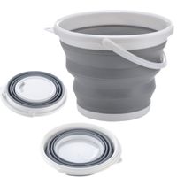 Uniwersalne wiadro silikonowe wiaderko składane przenośne turystyczne 10 L