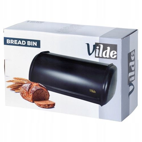 Duży CHLEBAK czarny metalowy pojemnik kuchenny na pieczywo chleb bułki na Arena.pl