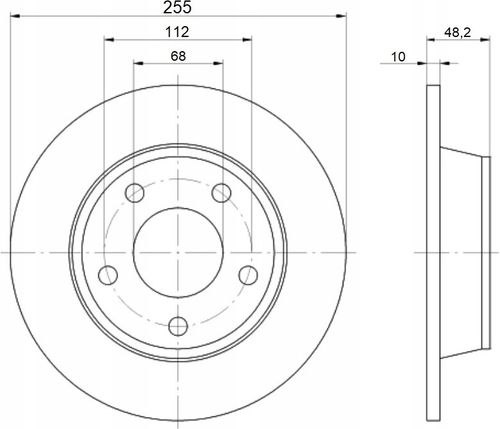 TARCZA HAM TYL 255X10 P MIKODA na Arena.pl