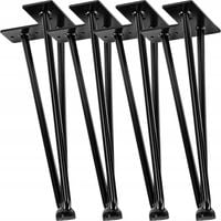 4x METALOWE NOGI STOŁU HAIRPIN LEGS 30 CM 3 PRĘTY