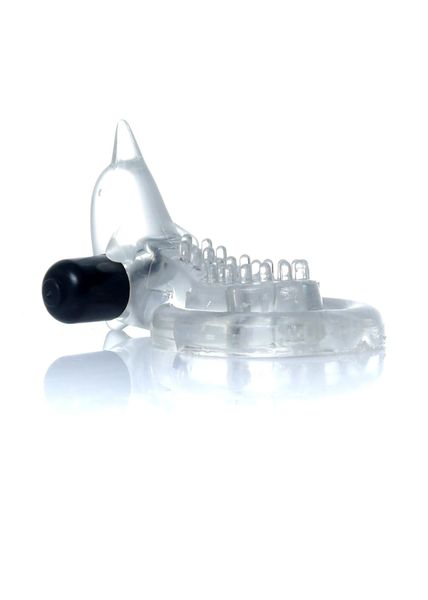 Pierścień-Dolphin Vibro CockRing Clear zdjęcie 5