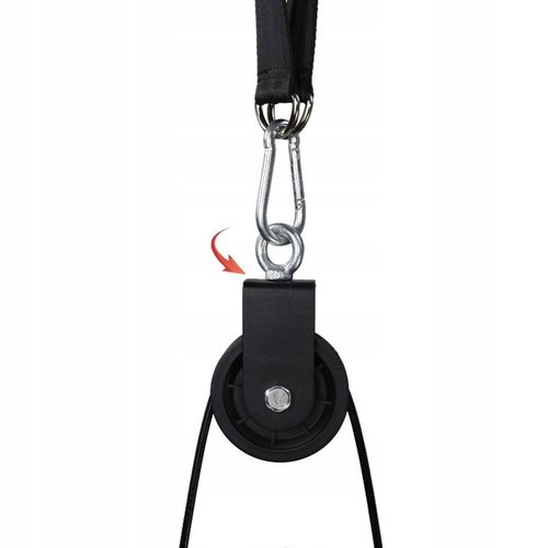 WYCIĄG GÓRNY DOLNY ZESTAW DO ĆWICZEŃ 100KG LINKA ABS BICEPSA TRICEPSA DOMU na Arena.pl