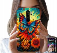 ETUI DO XIAOMI NOTE 8 PRO - MOTYLE MOTYLKI KWIATKI RÓŻE OBUDOWA