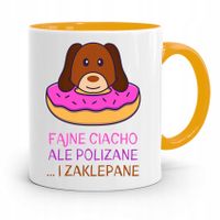 Kubek Żółty Prezent Dla Chłopaka Fajne Ciacho Z Nadrukiem Ze Zdjęciem