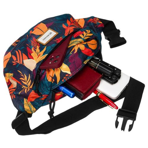 saszetka na biodro damska w jesienny wzór - rovicky na Arena.pl