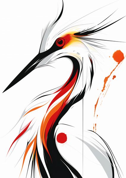 Plakat 21x29,7cm Bocian zdjęcie 1