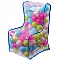 KRZESEŁKO FOTELIK DLA DZIECI PIŁKI PASTELOWE 56cm